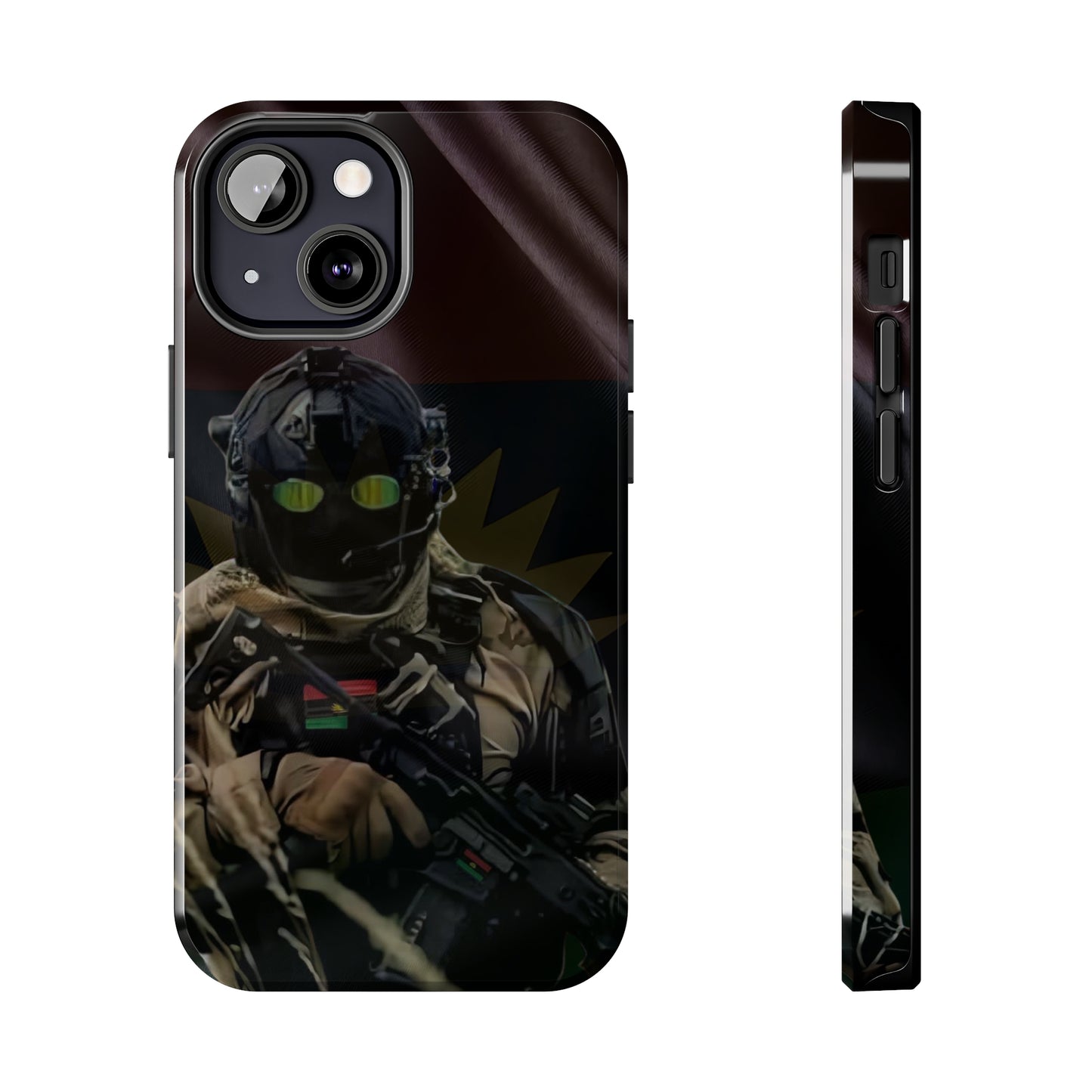 Biafra Soldier III - Tough iPhone Cases (iPhone 7, 8, X, 11, 12, 13, 14, 15)