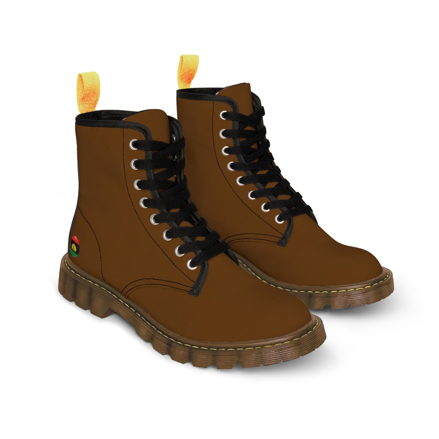 Brown Men's Canvas Boots
