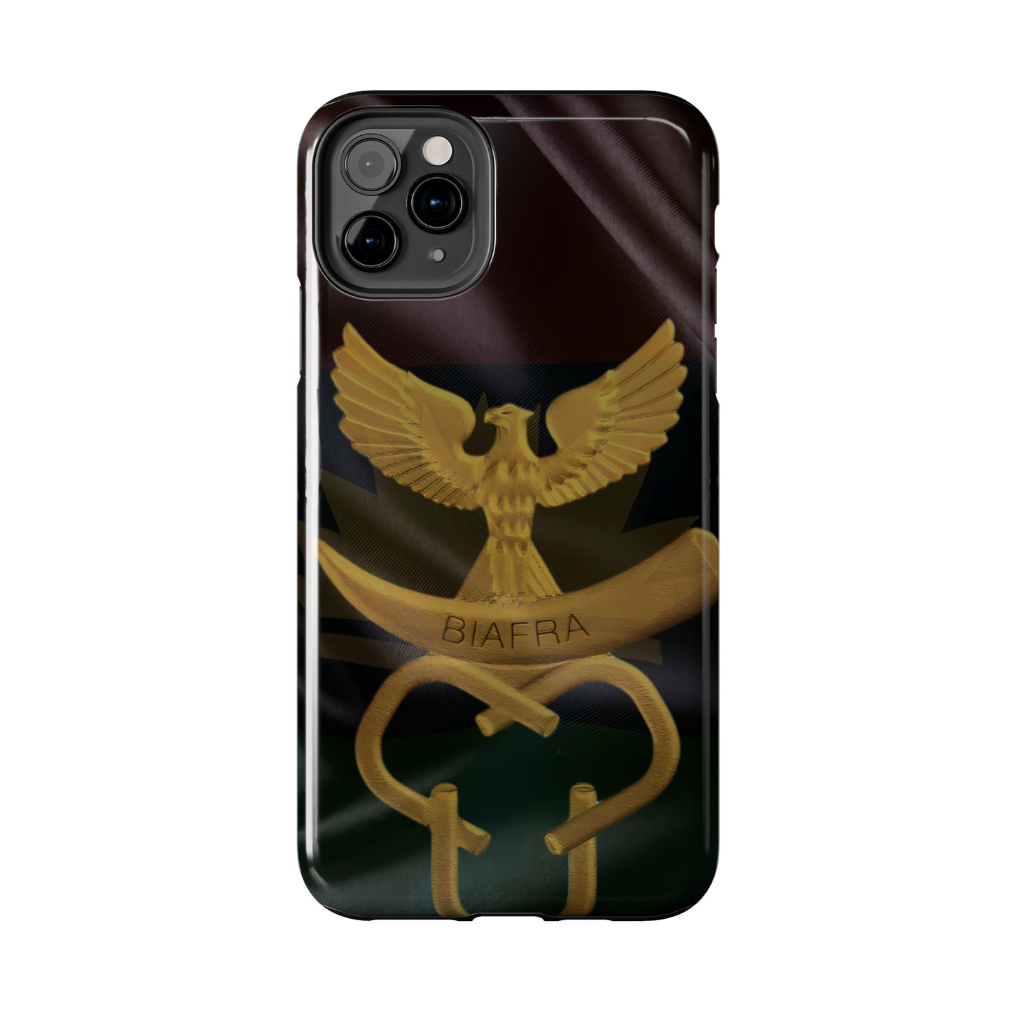 Biafra Liberation Army Logo Gold - Tough iPhone Cases (iPhone 7, 8, X, 11, 12, 13, 14, 15)