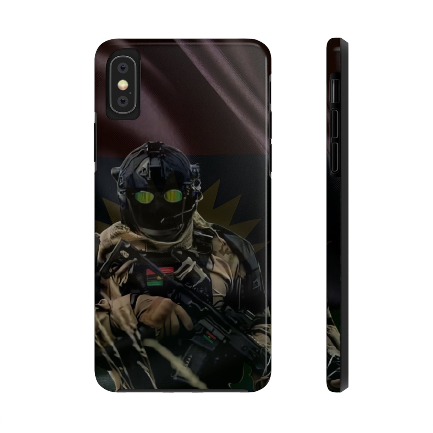 Biafra Soldier III - Tough iPhone Cases (iPhone 7, 8, X, 11, 12, 13, 14, 15)