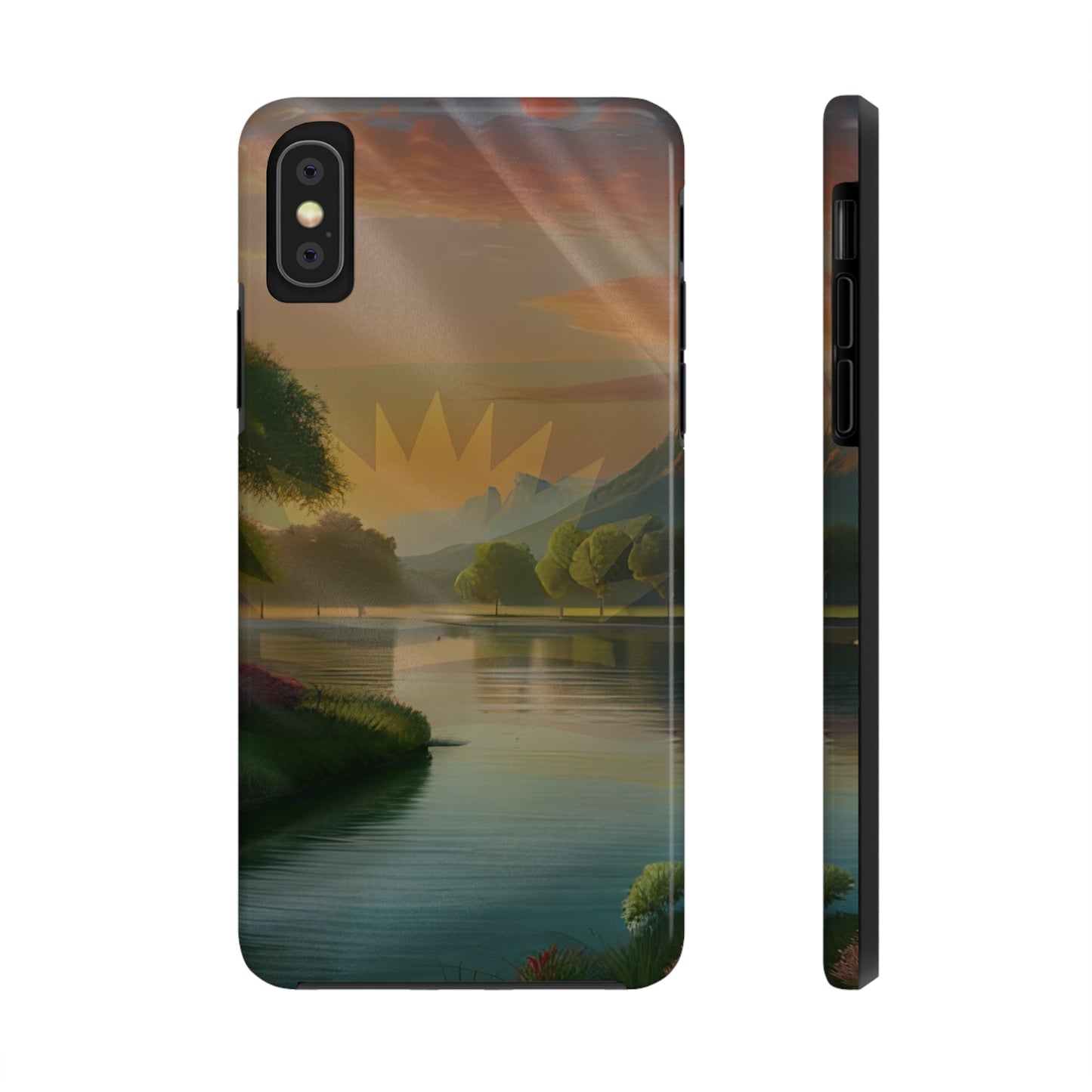 Neighborhood Pond, United States of Biafra - Tough iPhone Cases (iPhone 7, 8, X, 11, 12, 13, 14, 15)