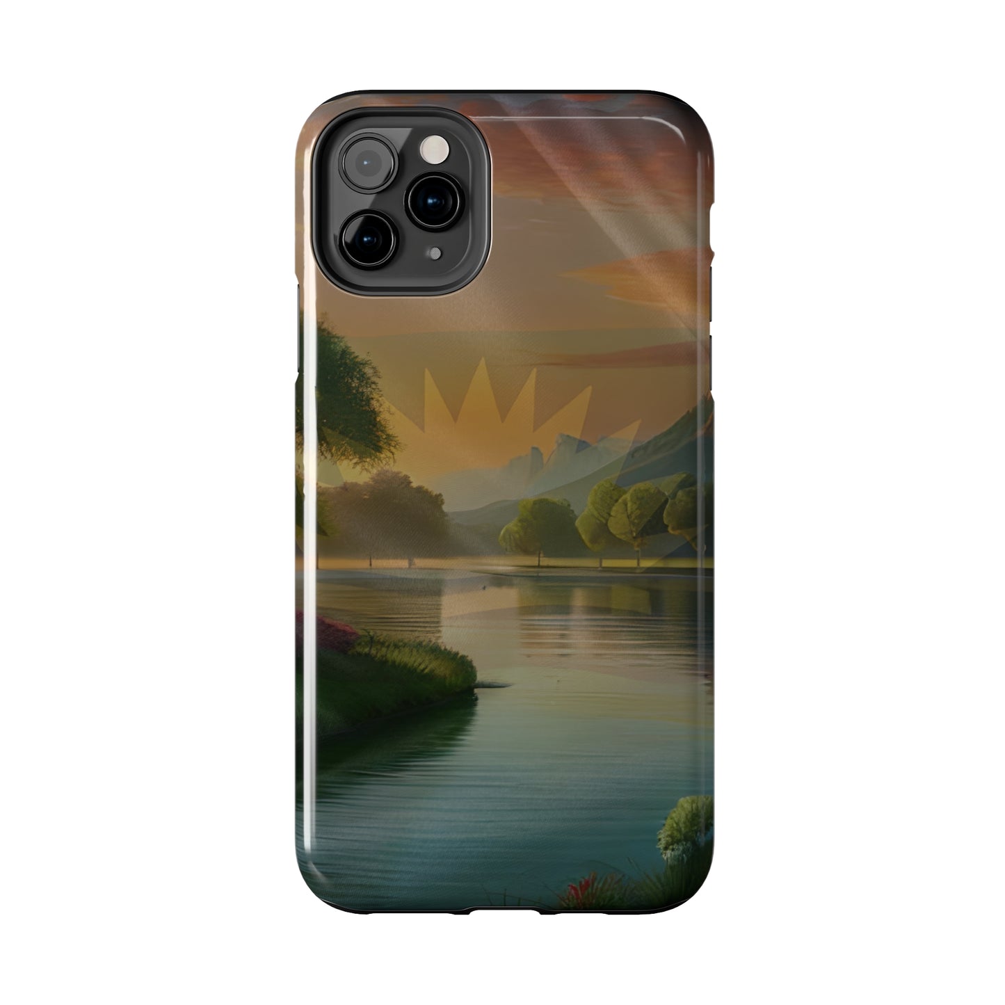 Neighborhood Pond, United States of Biafra - Tough iPhone Cases (iPhone 7, 8, X, 11, 12, 13, 14, 15)