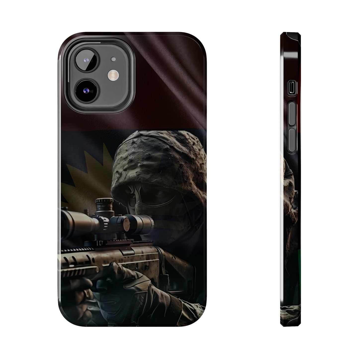 Biafra Soldier IV - Tough iPhone Cases (iPhone 7, 8, X, 11, 12, 13, 14, 15)