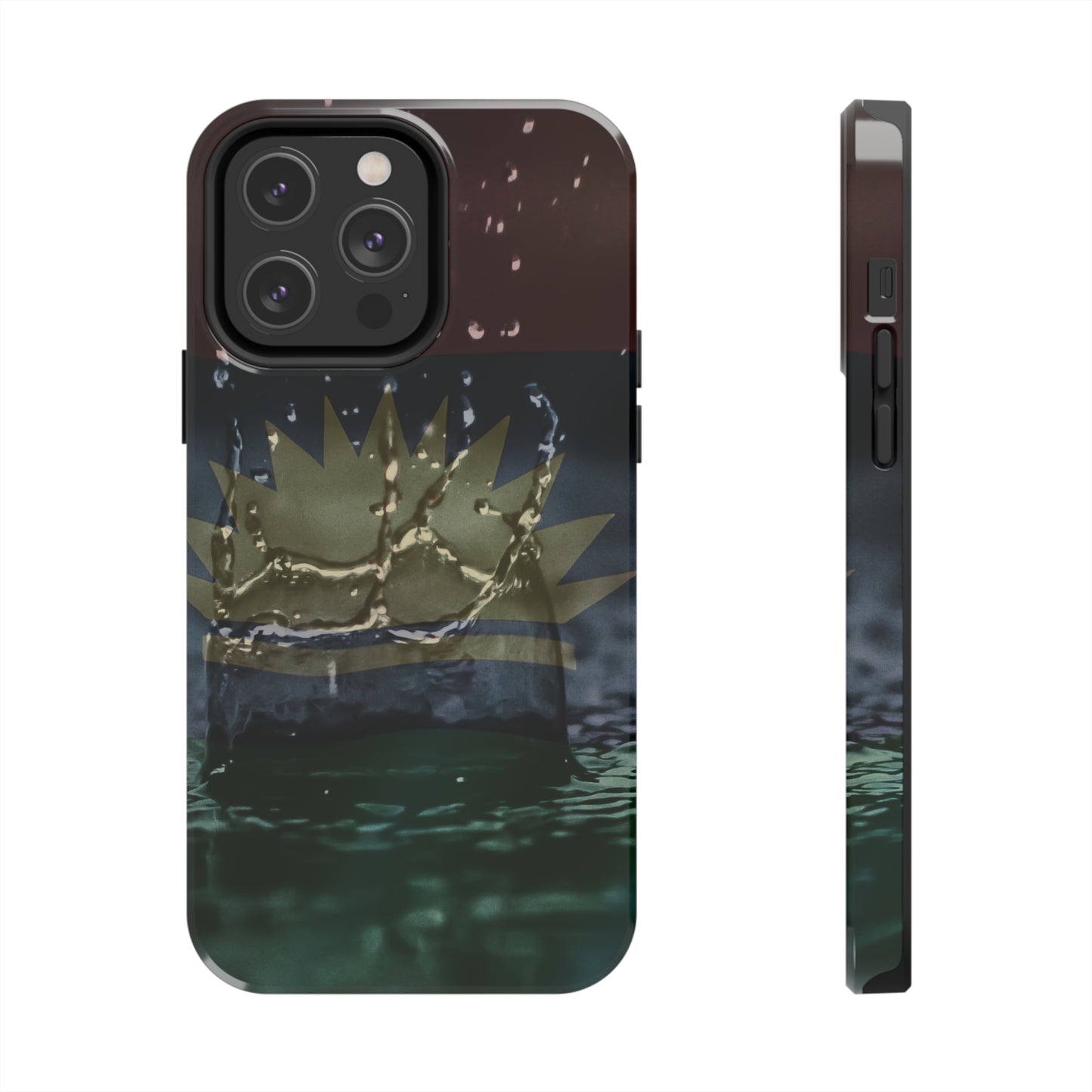 Rain Droplets, United States of Biafra - Tough iPhone Cases (iPhone 7, 8, X, 11, 12, 13, 14, 15)