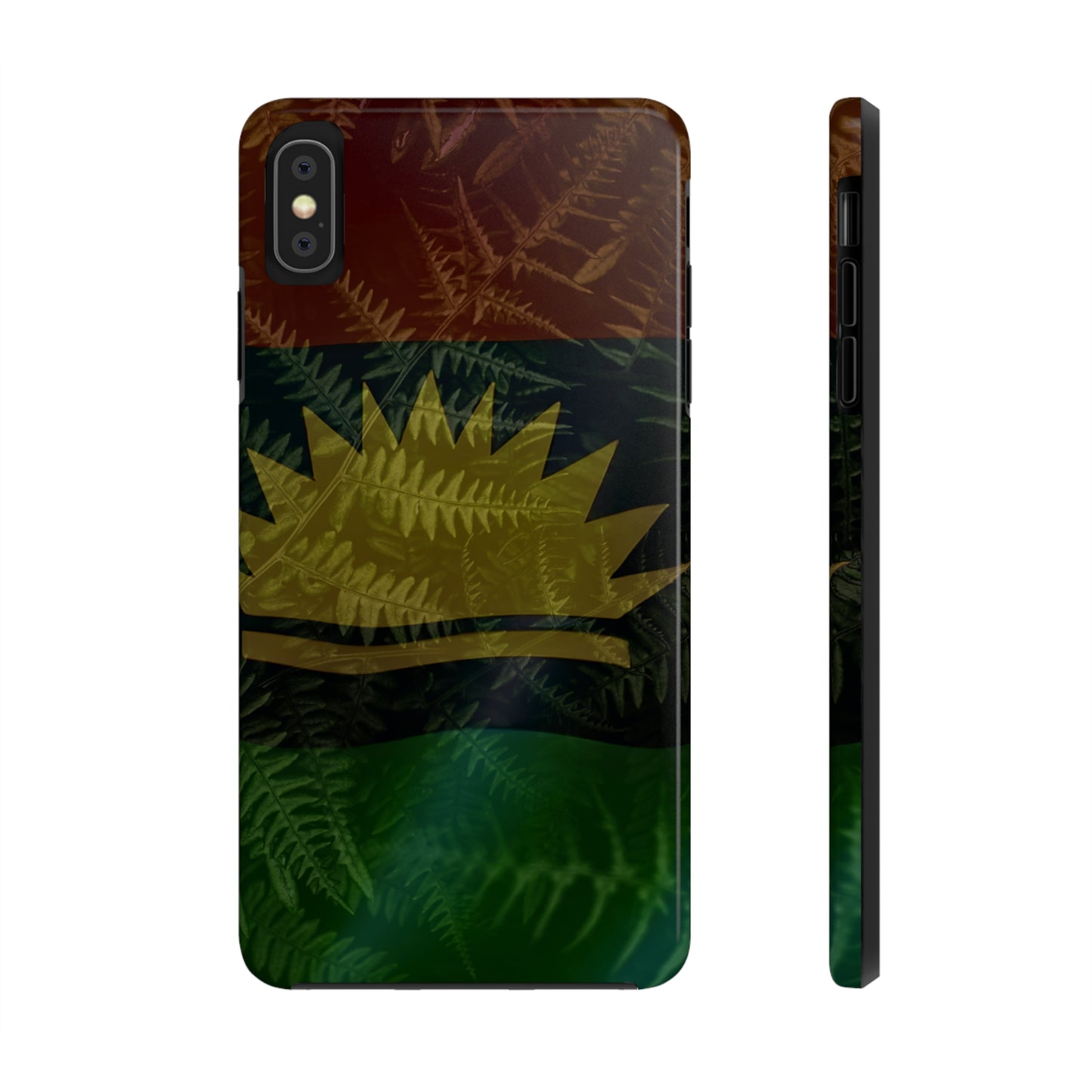 United States of Biafra Flag Plant Leaves - Tough iPhone Cases (iPhone 7, 8, X, 11, 12, 13, 14, 15)