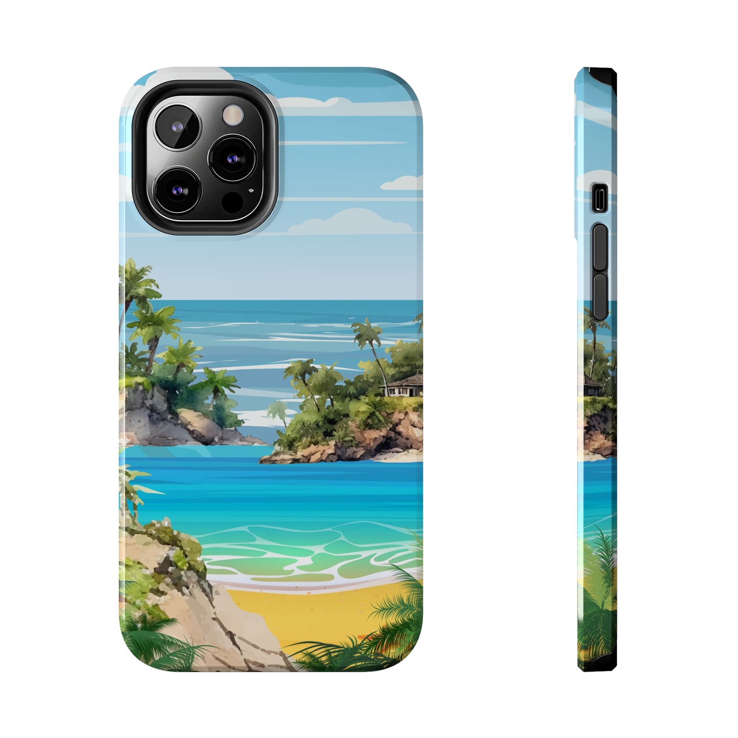 Island - Tough iPhone Cases (iPhone 7, 8, X, 11, 12, 13, 14, 15)