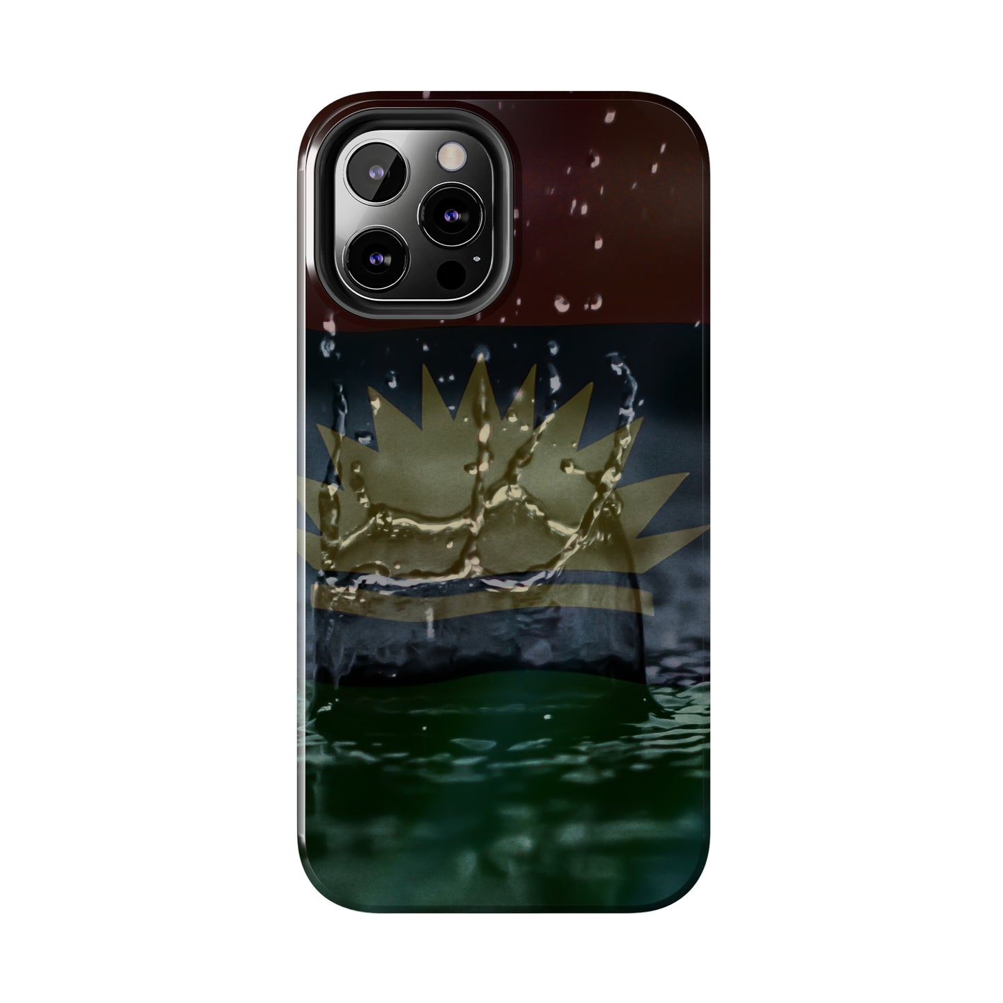 Rain Droplets, United States of Biafra - Tough iPhone Cases (iPhone 7, 8, X, 11, 12, 13, 14, 15)