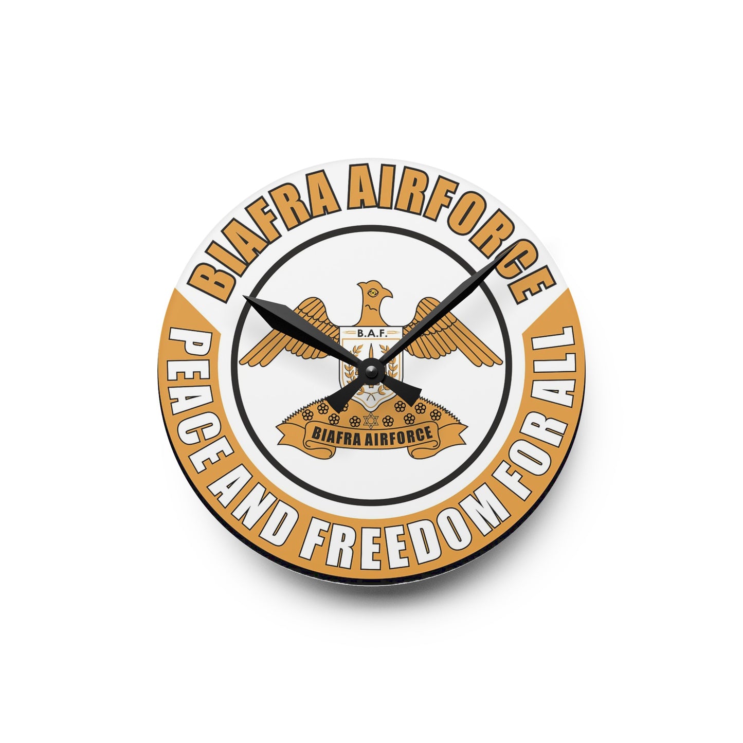 Biafra Air Force Acrylic Wall Clock