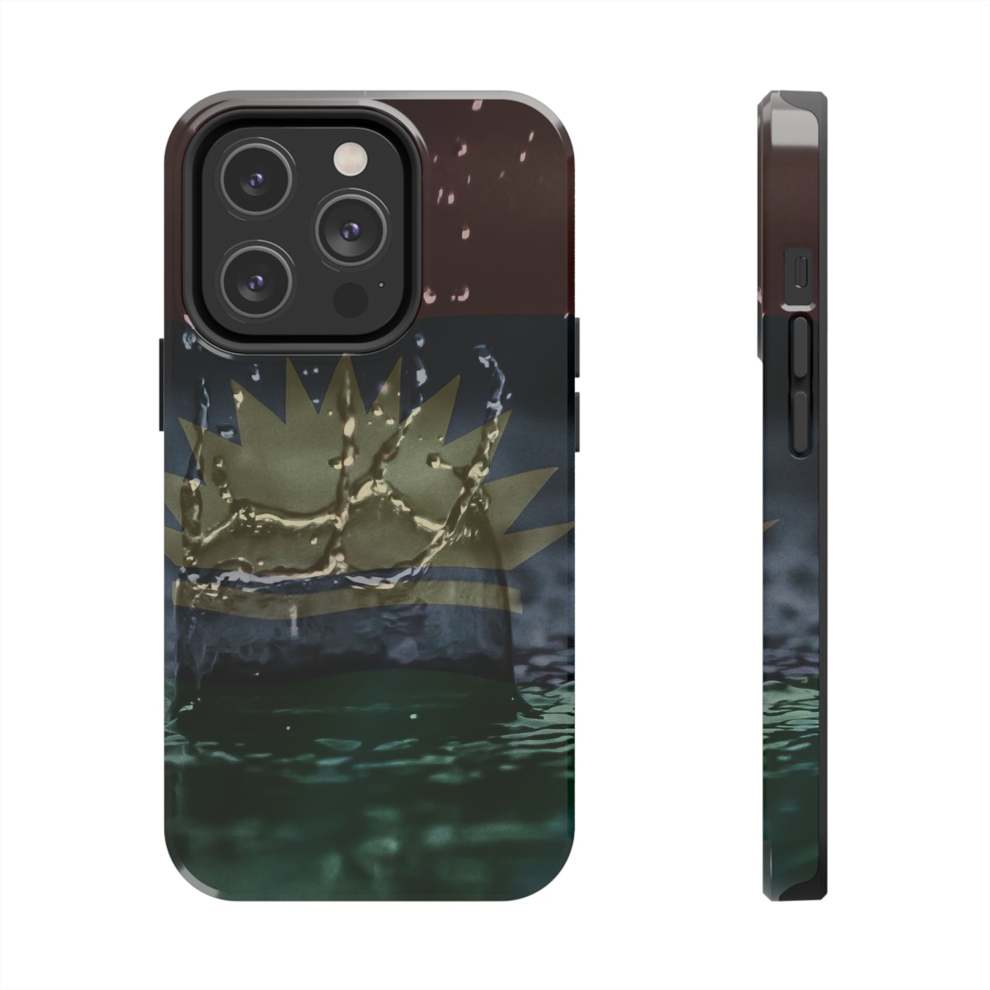 Rain Droplets, United States of Biafra - Tough iPhone Cases (iPhone 7, 8, X, 11, 12, 13, 14, 15)