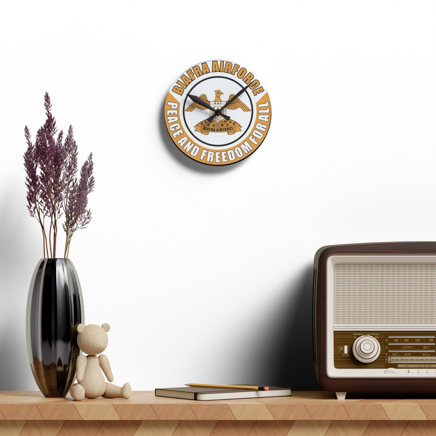 Biafra Air Force Acrylic Wall Clock