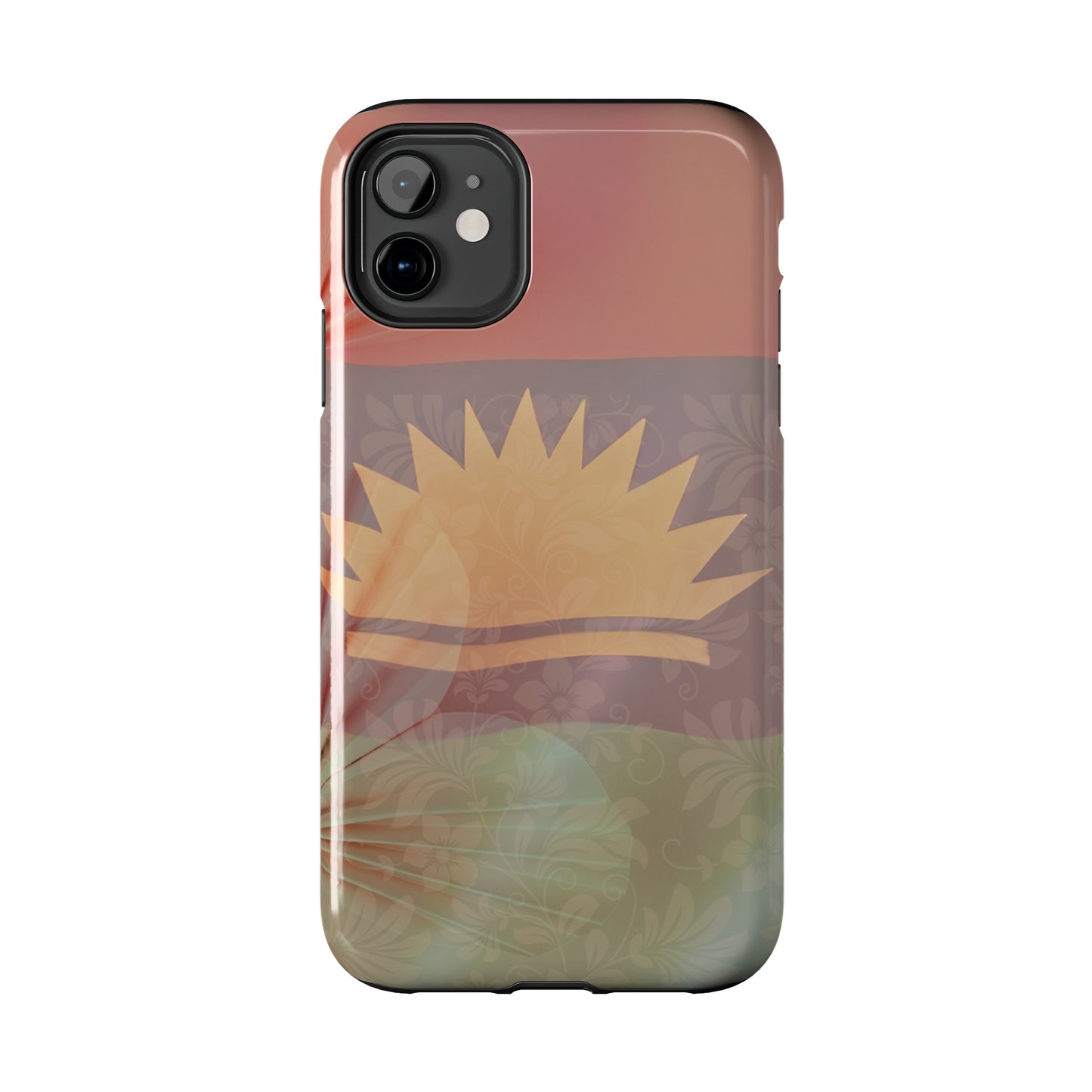 United States of Biafra Flag Flower Blend 5 - Tough iPhone Cases (iPhone 7, 8, X, 11, 12, 13, 14, 15)