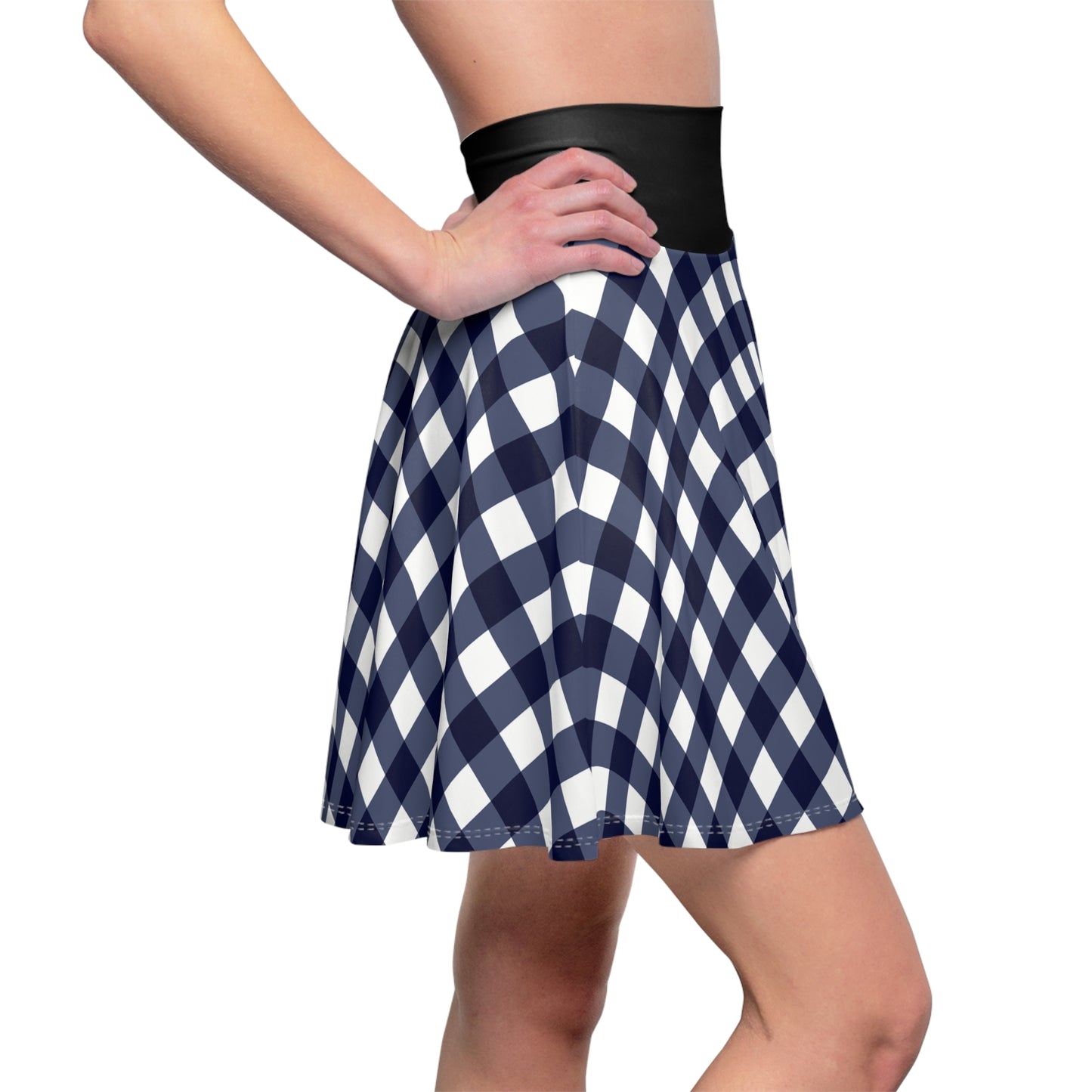Checkered Women's Skater Skirt (USA)