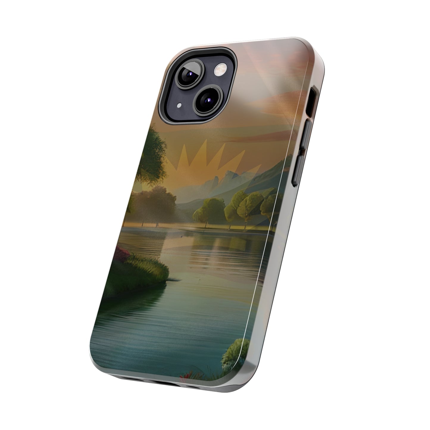 Neighborhood Pond, United States of Biafra - Tough iPhone Cases (iPhone 7, 8, X, 11, 12, 13, 14, 15)