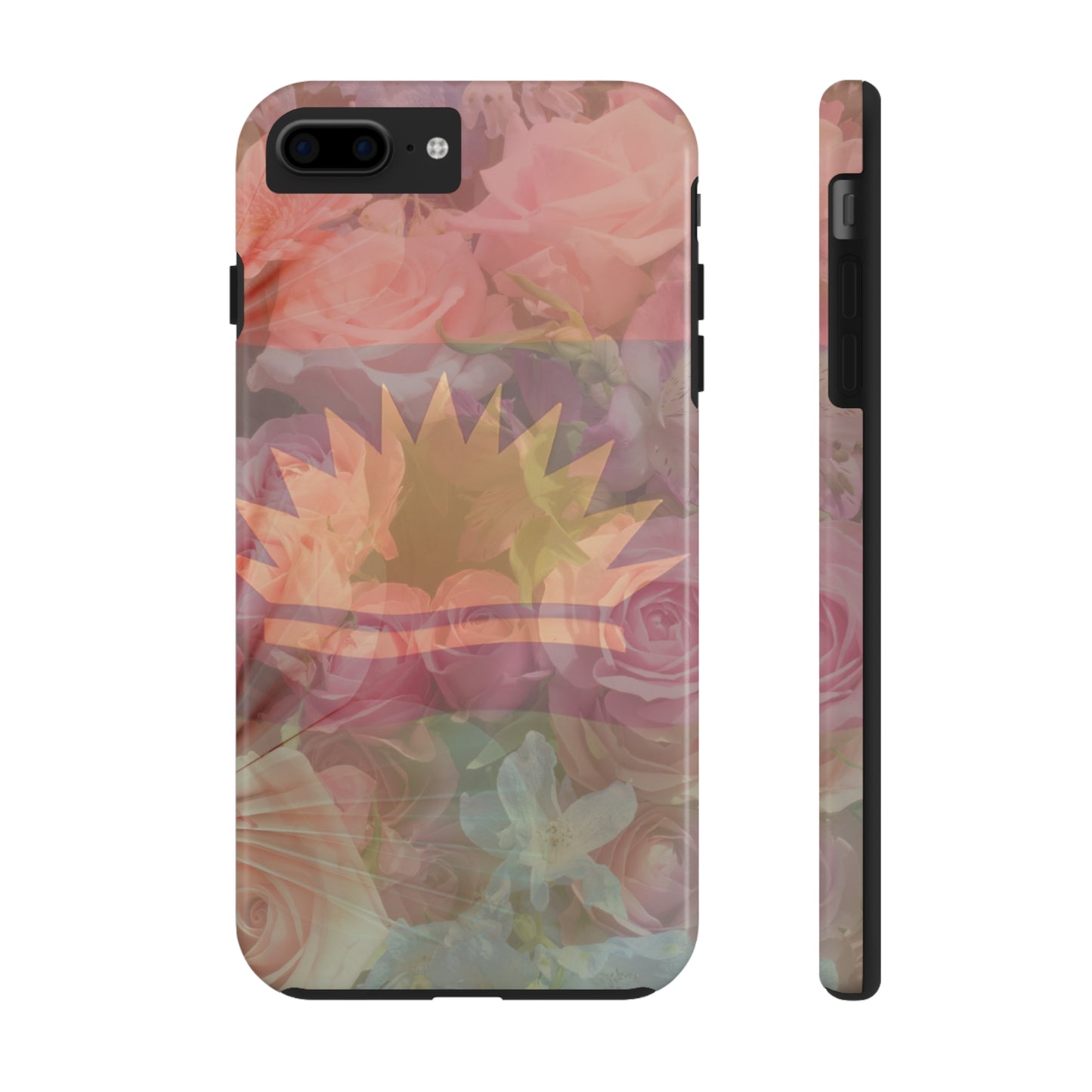 United States of Biafra Flag Flower Blend 3 - Tough iPhone Cases (iPhone 7, 8, X, 11, 12, 13, 14, 15)