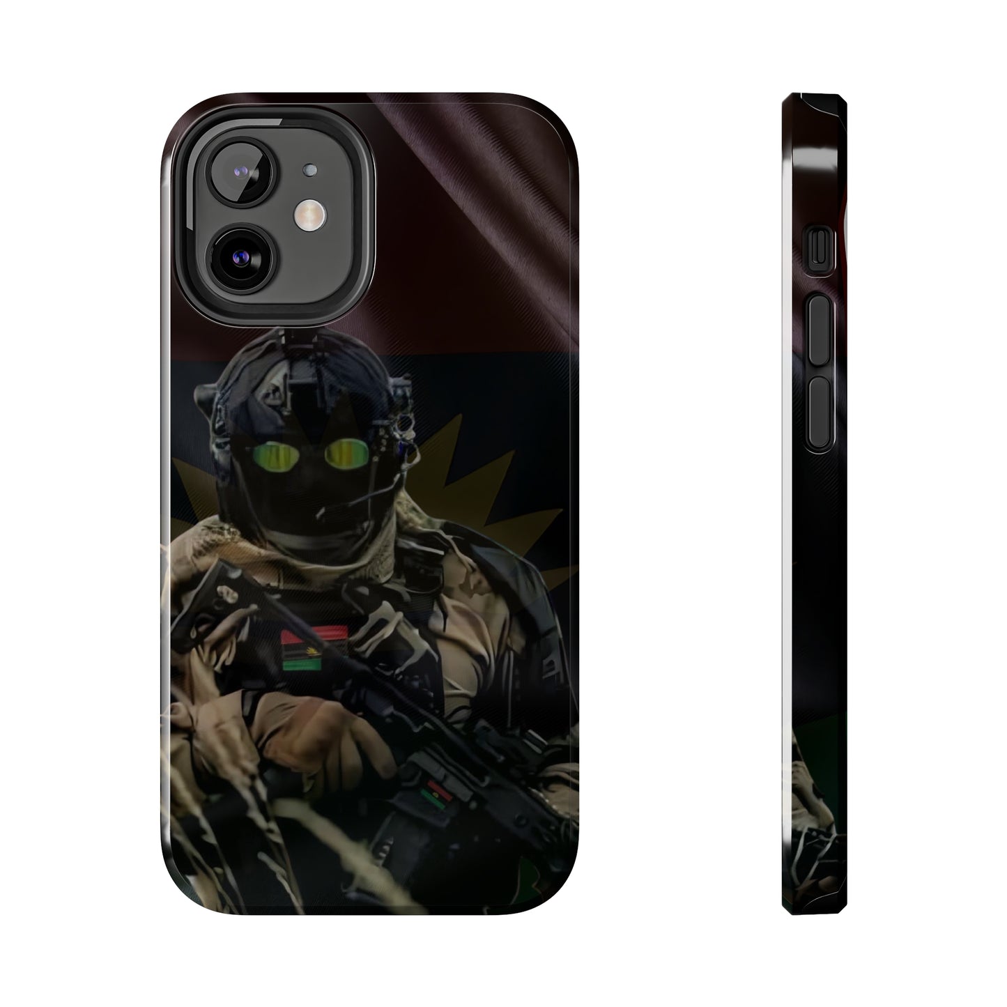 Biafra Soldier III - Tough iPhone Cases (iPhone 7, 8, X, 11, 12, 13, 14, 15)