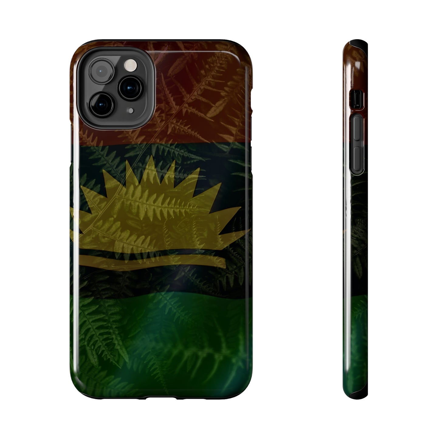 United States of Biafra Flag Plant Leaves - Tough iPhone Cases (iPhone 7, 8, X, 11, 12, 13, 14, 15)