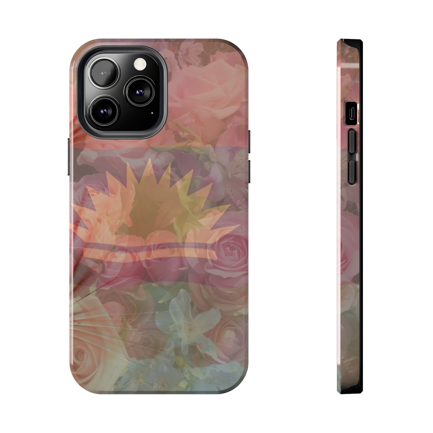 United States of Biafra Flag Flower Blend 3 - Tough iPhone Cases (iPhone 7, 8, X, 11, 12, 13, 14, 15)