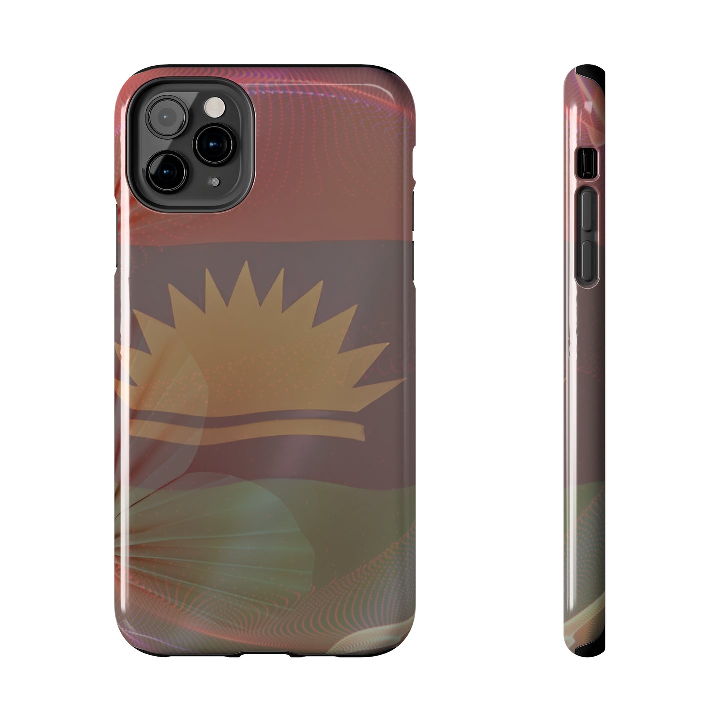 United States of Biafra Flag Flower Blend 2 - Tough iPhone Cases (iPhone 7, 8, X, 11, 12, 13, 14, 15)