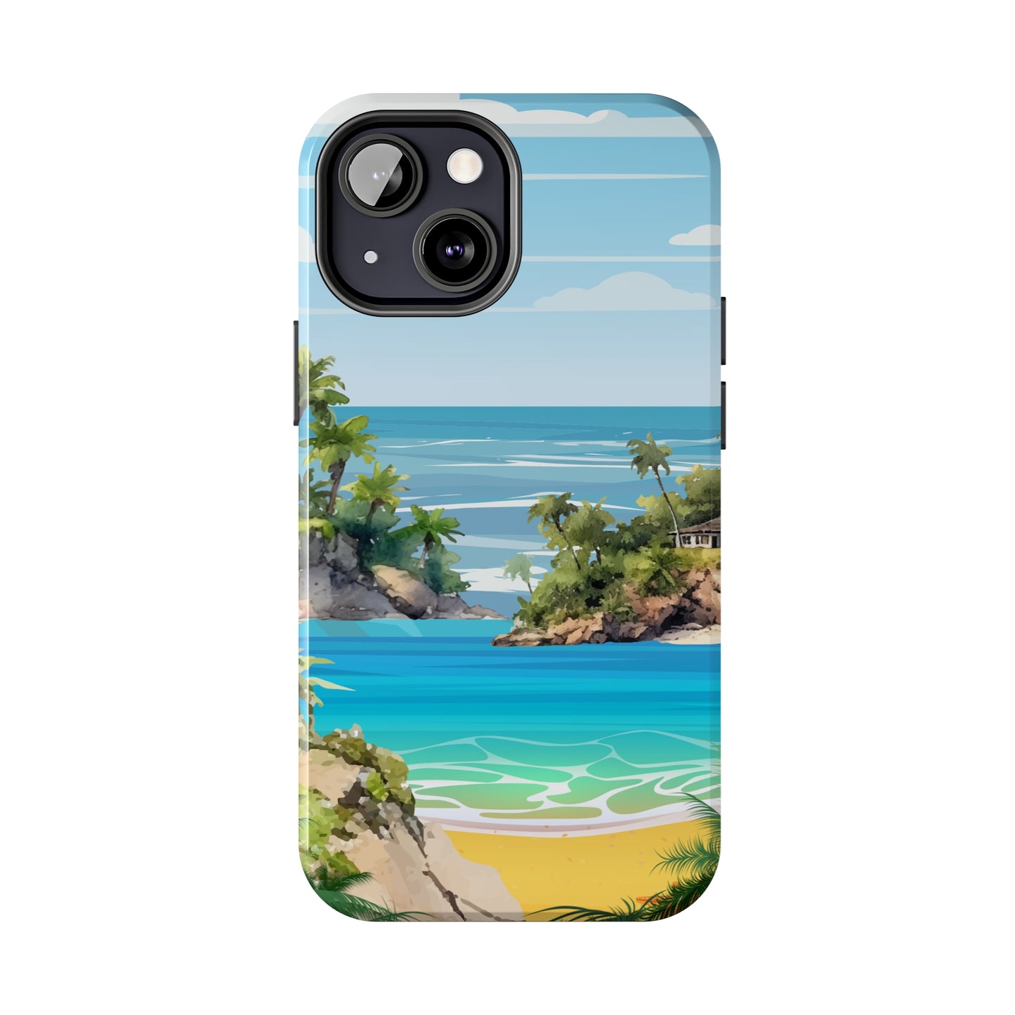 Island - Tough iPhone Cases (iPhone 7, 8, X, 11, 12, 13, 14, 15)