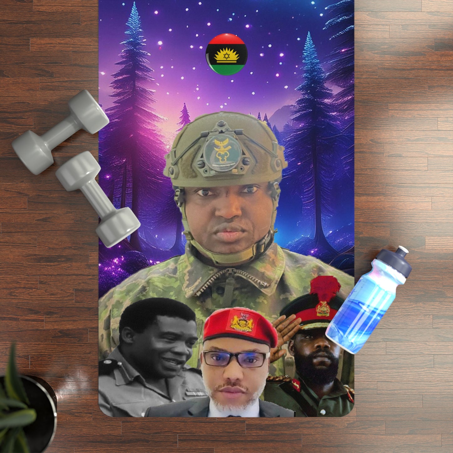 Biafra Heroes Rubber Yoga Mat (Limited Edition)