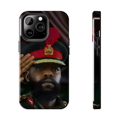 Chukwuemeka Odumegwu Ojukwu (General of the Armies of the United States of Biafra) (Limited Edition) - Tough iPhone Cases (iPhone 7, 8, X, 11, 12, 13, 14, 15)